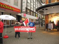 Andre Zimmer bei einem Infostand der NPD in Gelsenkirchen