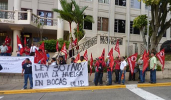 Demonstrierende in Panama