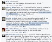 Auszüge aus dem Kommentarbereich der Facebook-Gruppe “Bürgerwehr Eisenhüttenstadt”. Von rassistischen Ängsten bis … (screenshot: facebook)