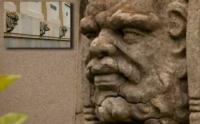 One of the Aboriginal gargoyles at the Australian War Memorial in the capital, Canberra.