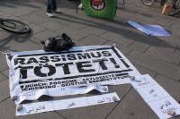 Kundgebung in Erfurt gegen die geplante Asylrechtsverschärfung