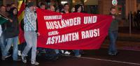 RassistInnenaufmarsch am 23. August 2014 in Bautzen. Foto: addn.me