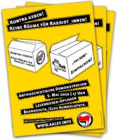 Plakat zur antifaschistischen Demonstration gegen „pro NRW“ am 5
