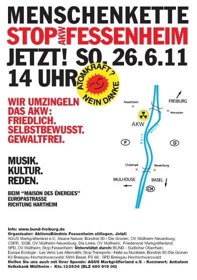 Menschenkette Stop Fessenheim