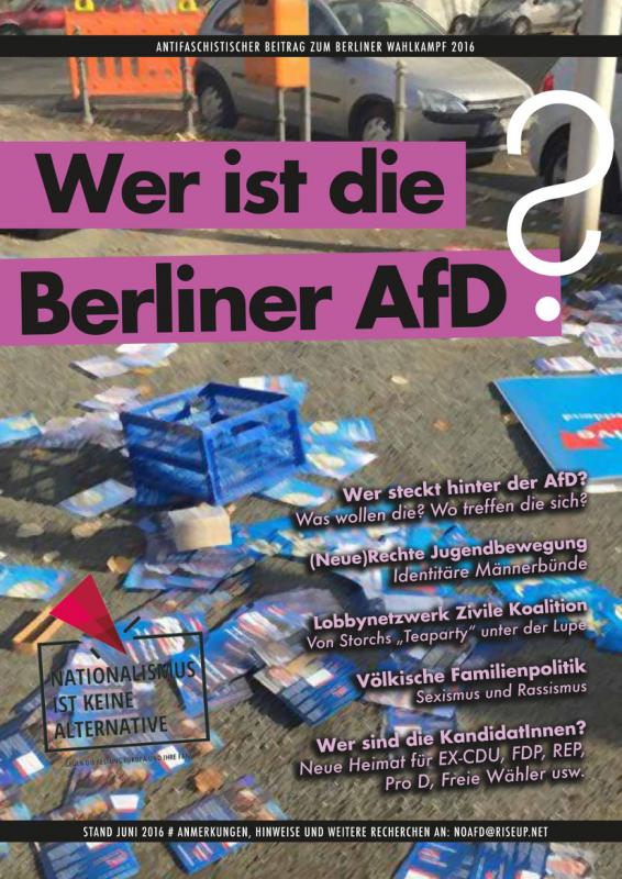 Wer ist die Berliner AfD? - Cover