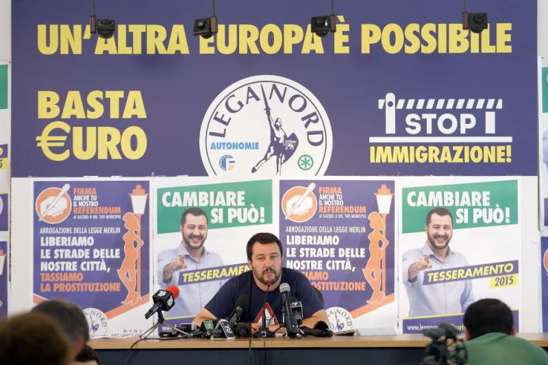 Wahlkampfveranstaltung der Lega Nord mit Matteo Salvini
