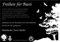 Flyer Freiheit für Basti