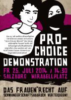 Pro-Choice-Demo gegen den 1000-Kreuze-Marsch in Salzburg