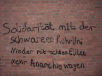 Solidarischer Gruß an die schwarze RuhrUni