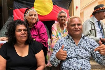 Mingli Wanjurri McGlade (top right), Mervyn Eades (bottom right), Naomi Smith (bottom left) and Margaret Culbong (top left) won the court ruling.