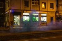 Deutsche Bank in Hannover mit Farbe als Klimasünderkonzern markiert (4)