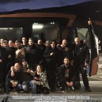 Gruppenbild der Teilnehmer der Fahrt zum Hammerskinkonzert in Mailand vom November 2015 (Mehr Bilder der Teilnehmer auf der Portalseite der AGST)