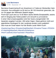 Lutz Bachmann vor Ort