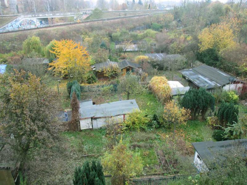 Gartenkolonie ohne Autobahn