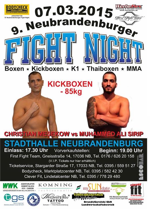 Christian Mesekow, Fight Night
