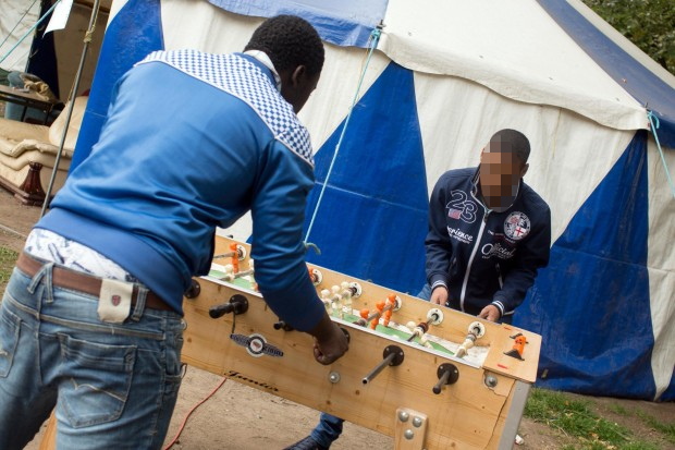 Flüchtlinge am Oranienplatz