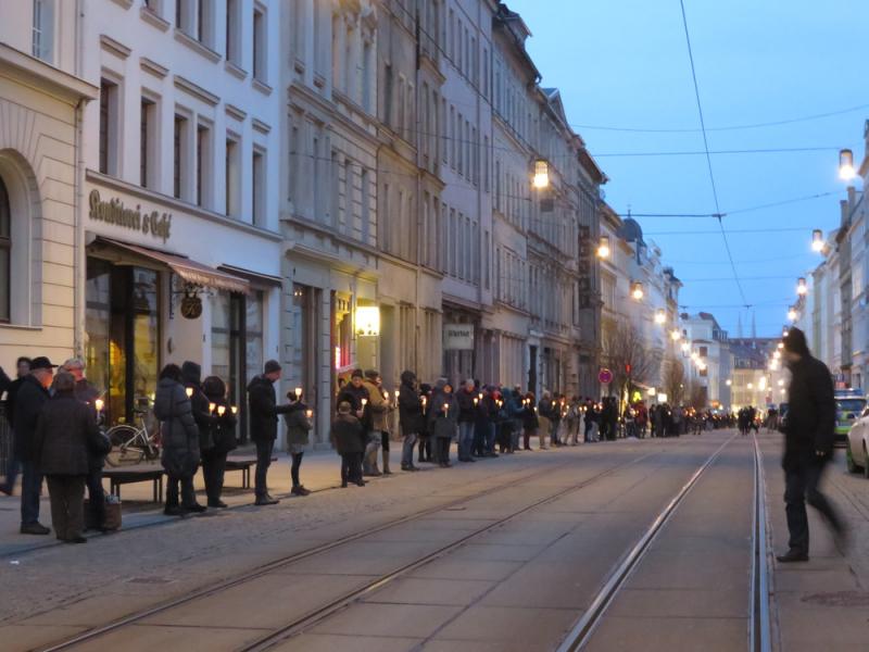 Lichterkette obere Berliner Str. (Foto von Ideenfluss)