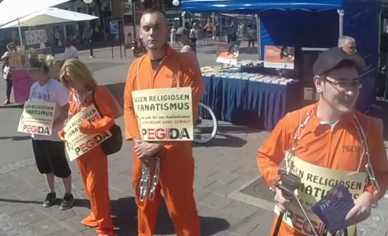 Pegida Flashmob Basel