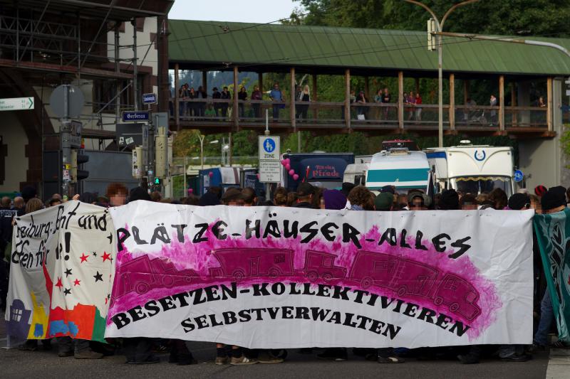 Wagendemo am 21.09.2013 in Freiburg