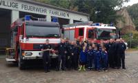 Sascha Li. und Paul Enderling in den Reihen der Freieilligen Feuerwehr Fahrland