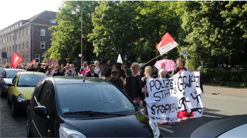 Demo in der Münzstraße