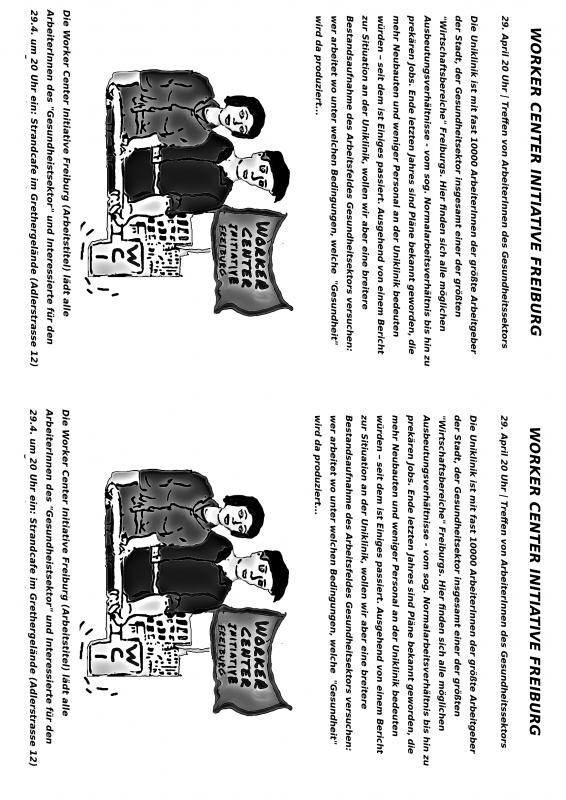 Worker Center Initiative Freiburg Flyer 1A4