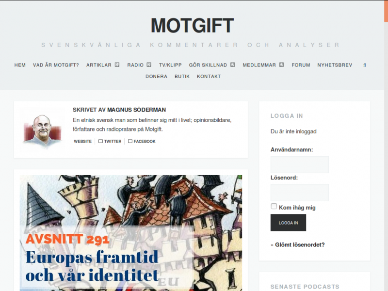 "Motgift" und Magnus Söderman