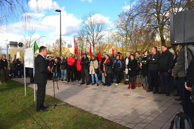 Das Gedenken (Foto: Infoladen Benario)