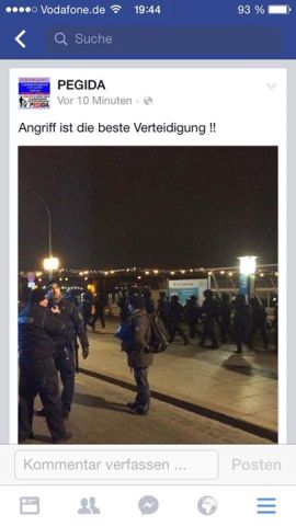 Pegida Angriff