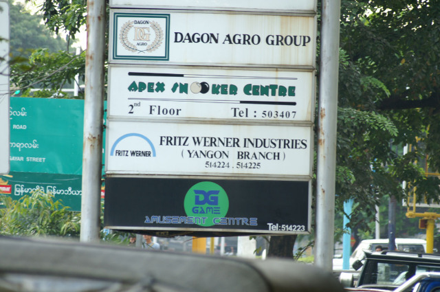 Das Fritz Werner Büro in Rangoon