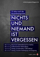 MUC: Antifaschistische Veranstaltungsreihe zum 75. Jahrestag der Novemberpogrome 1938