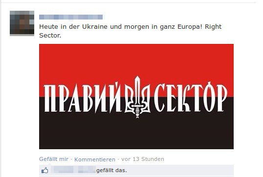 Als Vorbild gilt die paramilitärische, nationalistische Oppositionsgruppe "Prawji Sektor" aus der Ukraine.