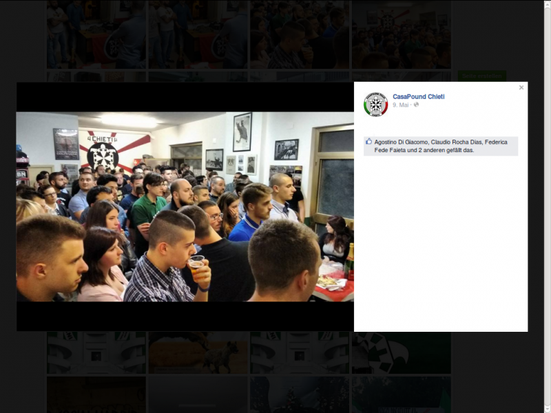 Screenshot: Chieti, Einweihung des CasaPound Sitzes II