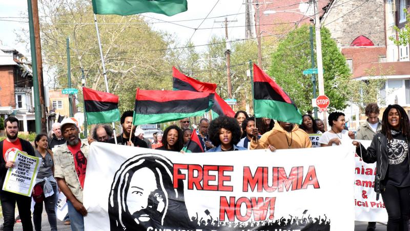 FREE MUMIA protest in Philadelphia, 2016