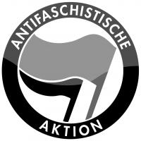 Antifa Logo b/w