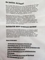 Nakba Demo Berlin, Aufruf Rückseite