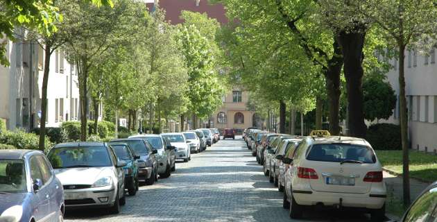 Tatort des Mordes an Bernd Grigol 1996: die Gottlaßstraße in Leipzig-Wahren