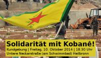 Solidaritätskundgebung für Kobanê in Heilbronn