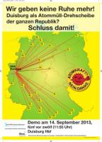 Duisburg als Atommuelldrehscheibe der ganzen Republik