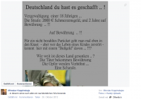 Facebook-Veröffentlichung von Mirko Kopper, 26. Oktober 2012 