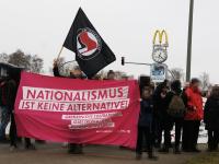 Lautstarker Protest gegen AfD-Veranstaltung in Neumünster