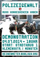 Demo in Münster am 4.7.2014