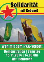 Solidarität mit Kobanê - Weg mit dem PKK- Verbot Heilbronn