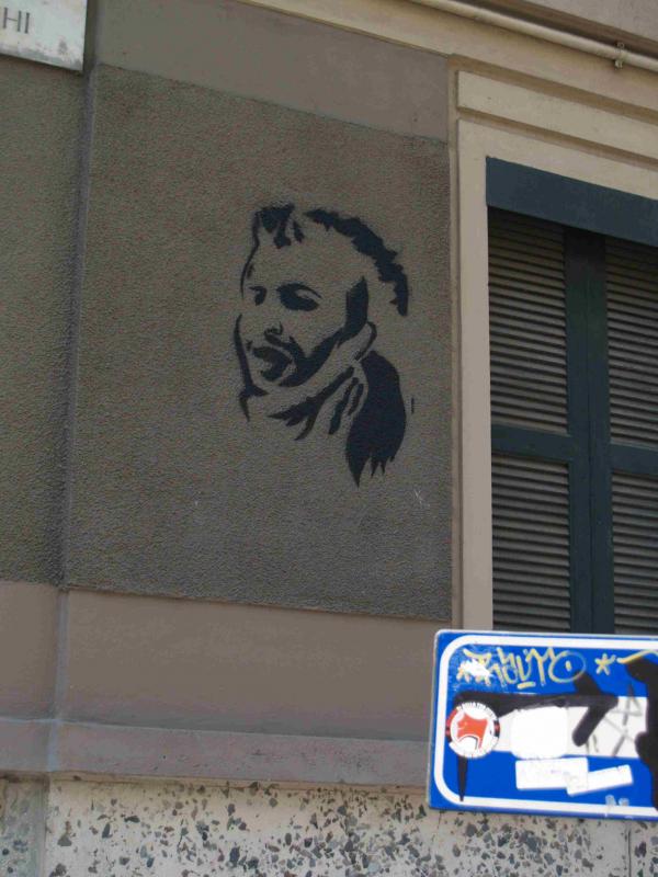 Stencil im Stadtteil I, (Foto: Azzoncao)