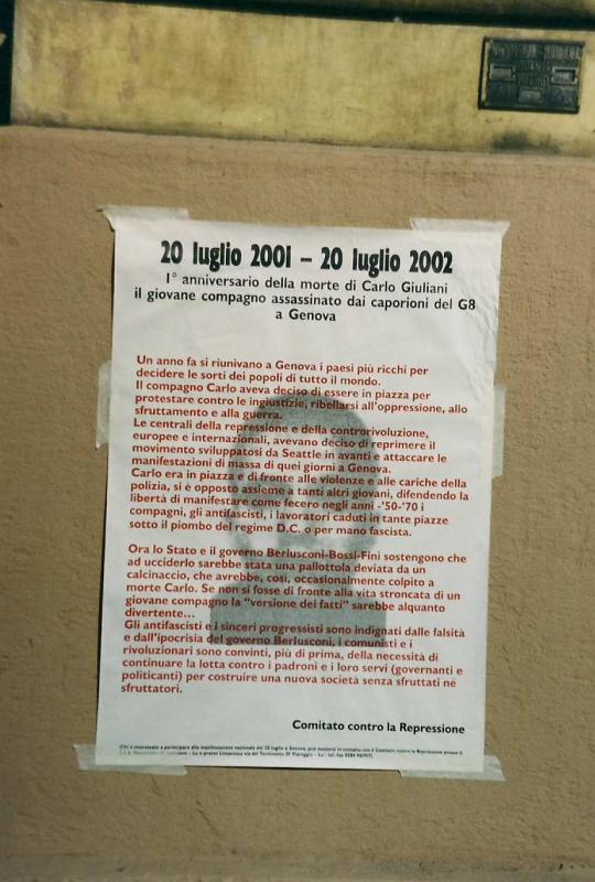 Genova 2002 - Plakat