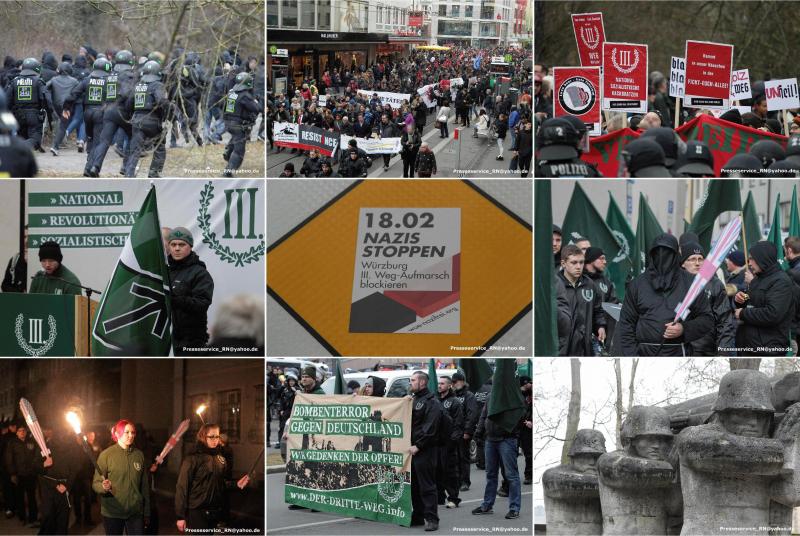 Protest gegen den Aufmarsch des "III. Weg"