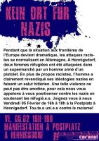 Flyer français: Kein Ort für Nazis