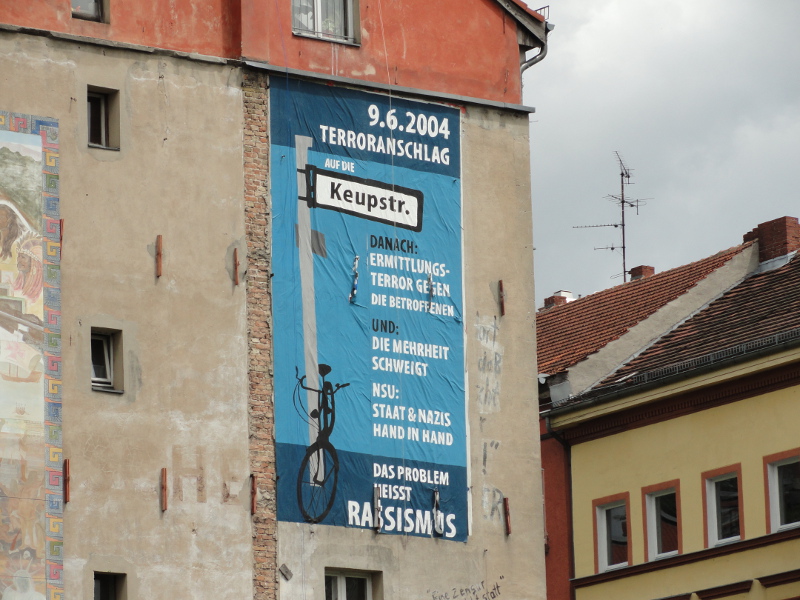 Wandbild zum terroranschlag auf die Keupstraße in Köln