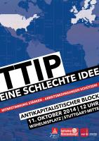 Flyer TTIP eine schlechte Idee Vorne