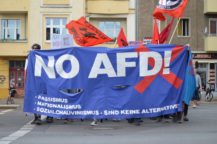 Demonstration startet am U-Bahnhof Vinetastraße